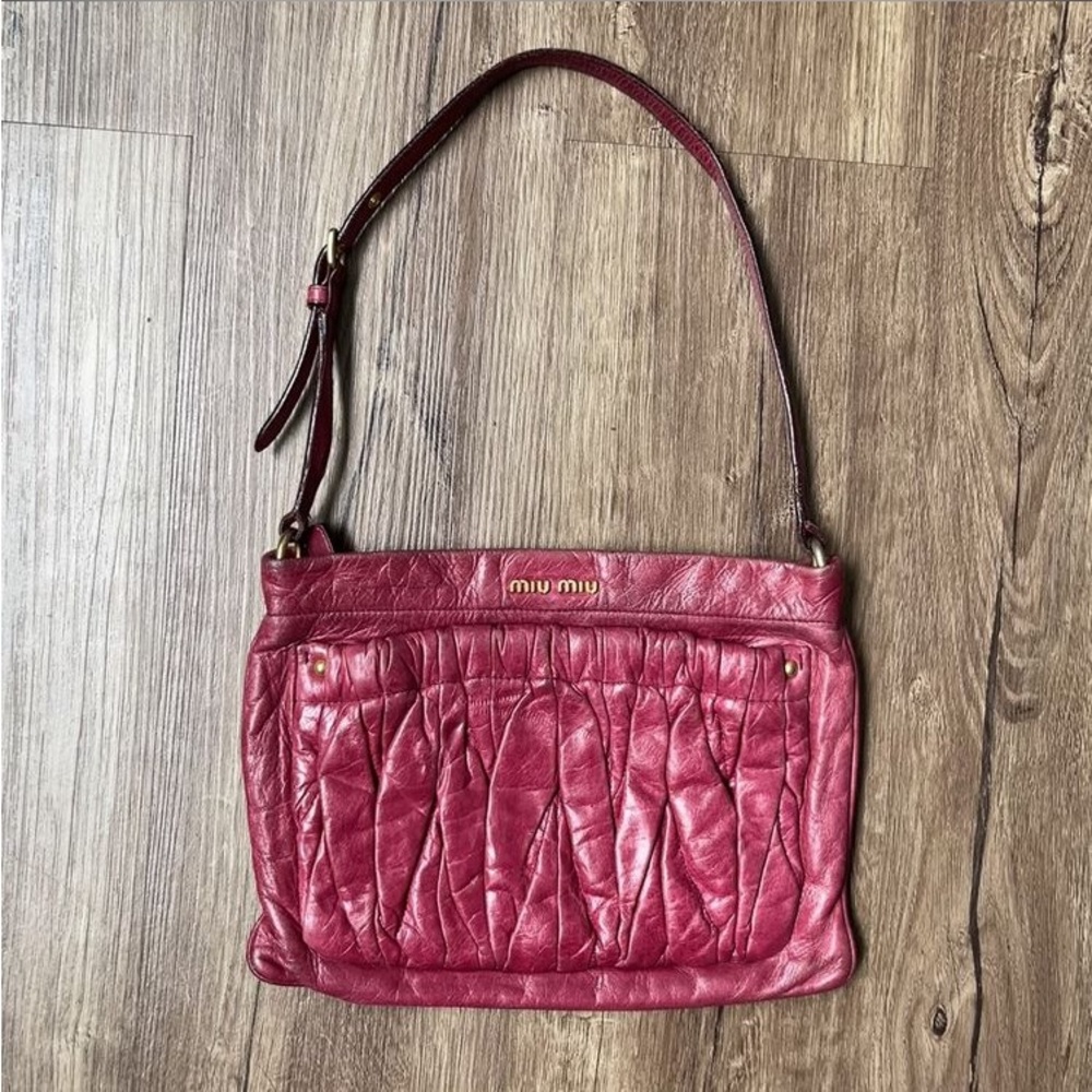 Miu Miu Bag. Authentic. Beautiful Soft Leather. G… - image 1